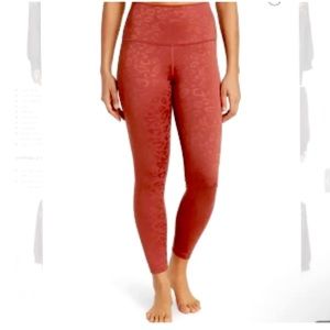90 Degrees By Reflex Coral Cheetah Leggings